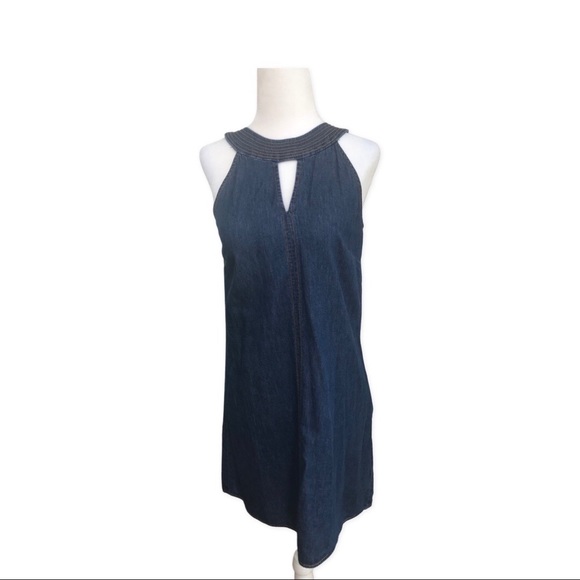Bluet Denim Straight Mini Dress. 
Size: 2 - Picture 2 of 4